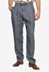 Dolce & Gabbana Creased Straight-Leg Pants Gray GP12QZ FU4MF-N0701