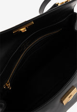 Dolce & Gabbana Medium My Sicily Calf Leather Handbag Black BB7782 B7321-80999