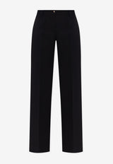 Dolce & Gabbana Straight-Leg Wool Pants Black FTC31T GDCSX-N0000