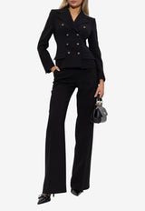 Dolce & Gabbana Double-Breasted Wool Blazer Black F27ACT GDCSX-N0000