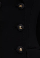 Dolce & Gabbana Double-Breasted Wool Blazer Black F27ACT GDCSX-N0000