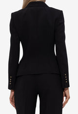 Dolce & Gabbana Double-Breasted Wool Blazer Black F27ACT GDCSX-N0000