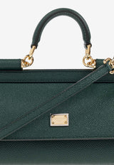 Dolce & Gabbana Mini Sicily Dauphine Leather Handbag Green BB7116 B1001-87399