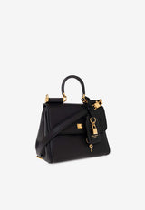 Dolce & Gabbana Small My Sicily Calf Leather Handbag Black BB7781 B7321-80999