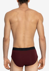 Tom Ford Signature High-Leg Briefs Burgundy T4LC11040 0-508