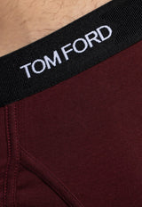 Tom Ford Signature High-Leg Briefs Burgundy T4LC11040 0-508