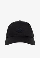 Moncler Logo Patch Baseball Cap Black K20933B00025 0U082-999
