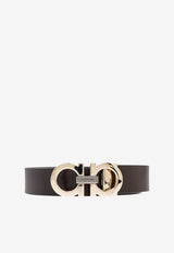Ferragamo Reversible Leather Belt Brown 670391 DOUBLE ADJUS 785965-T MORO