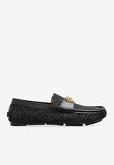 Versace Barocco Leather Loafers Black 1019882 1A15926-2BI8V