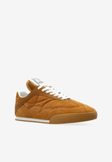 Chloé Kick Suede Low-Top Sneakers Brown CHC25A07I MS-273