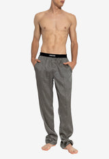 Tom Ford Polka Dots Pajama Pants Gray T4H202080 0-009