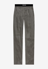 Tom Ford Polka Dots Pajama Pants Gray T4H202080 0-009