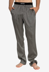 Tom Ford Polka Dots Pajama Pants Gray T4H202080 0-009