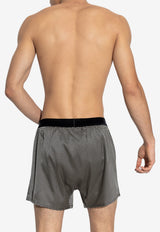 Tom Ford Polka Dots Silk Boxer Shorts Gray T4LE42080 0-009