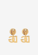Dolce & Gabbana DG Logo Drop Earrings Gold WER6M1 W1111-ZOO00