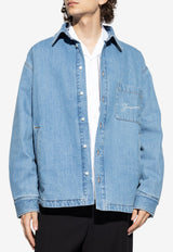 Jacquemus De-Nimes Logo Jacket Blue OUM00115 AD00017-33C