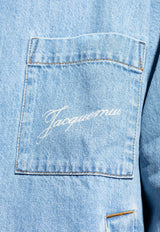 Jacquemus De-Nimes Logo Jacket Blue OUM00115 AD00017-33C