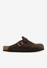 Birkenstock Boston Suede Clogs Brown 60901 F-MOCCA