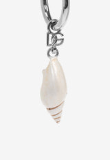 Dolce & Gabbana Seashell DG Logo Single Earring Silver WER5C2 W1111-87655