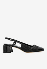 Jimmy Choo Elisa 45 Slingback Pumps Black ELISA SB 45 JBZ-BLACK BLACK