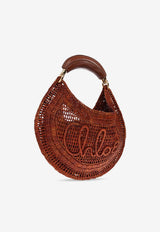 Chloé Summer Banana Raffia Hobo Bag Brown CH25US902 P08-26M