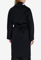 Max Mara Lilia Belted Cashmere Coat Black LILIA 2521016061-004