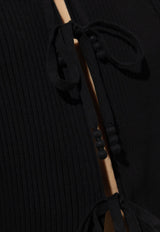 Tory Burch Ribbed Knit Top Black 168784 0-001