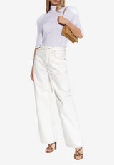 Jacquemus Spallina High-Neck Top White TSW00530 AJ00234-100