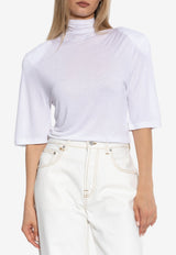 Jacquemus Spallina High-Neck Top White TSW00530 AJ00234-100