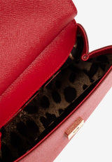 Dolce & Gabbana Small Sicily Dauphine Leather Handbag Red BB6003 B1001-80303