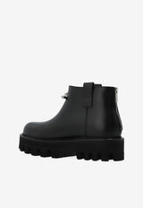 McQueen Platform Ankle Boots Black 826489 WIAER-1064