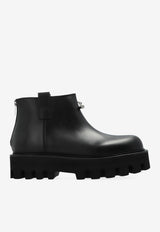 McQueen Platform Ankle Boots Black 826489 WIAER-1064