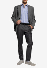 Etro Pegaso Long-Sleeved Stripe Shirt Blue MRIC0059 AR359-S8460
