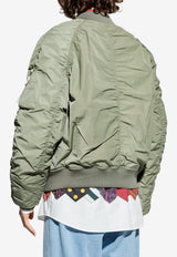 Moschino Zip-Up Bomber Jacket Green 252ZZ A0609 5217-0430