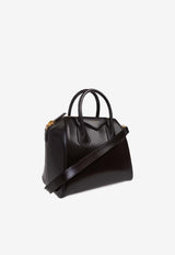 Givenchy Small Antigona Leather Top Handle Bag Dark Brown BB514 9B13A-206
