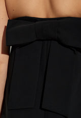 Moschino Maxi Bow Strapless Dress Black 252E A0445 5524-0555