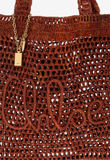 Chloé Summer Banana Raffia Tote Bag Brown CH25US901 P08-26M