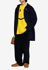 Moschino Wool Blend Long Coat Navy 252ZZ A0651 5211-0342