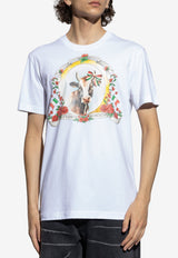 Moschino Graphic Print T-shirt White 252ZZ A0707 5241-1001