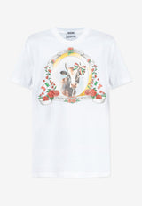 Moschino Graphic Print T-shirt White 252ZZ A0707 5241-1001