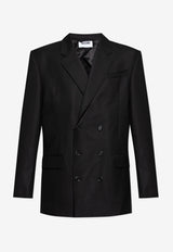 Moschino Buttoned Double-Breasted Blazer Black 252ZZ A0515 5238-2555