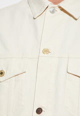 Moschino Classic Trucker Jacket Cream 252ZZ A0617 5220-0005