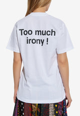 Moschino Too Much Irony! T-shirt White 252E A0702 5541-1001
