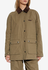 Moschino Field Jacket with Elbow Patches Brown 252E A0621 5518-2426