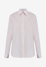 Moschino Embroidered Goose Oversized Shirt Pink 252E A0231 5531-1229