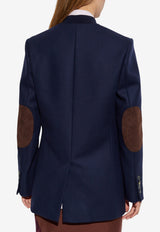 Moschino Single-Breasted Blazer Navy 252E A0512 5512-0290