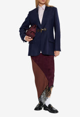 Moschino Single-Breasted Blazer Navy 252E A0512 5512-0290