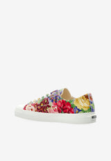 Moschino Floral Print Low-Top Sneakers Multicolor MA15053G1N MWA-99A