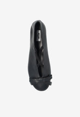 Moschino Leather Ballet Flats Black MA11090C1N MA0-000