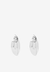 Givenchy Cocoon Drop Earrings Silver BF114 5F003-040